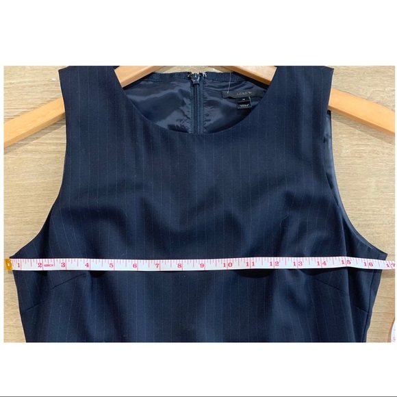 J. Crew Navy Pinstripe Sheath Dress NWT - Picture 10 of 10